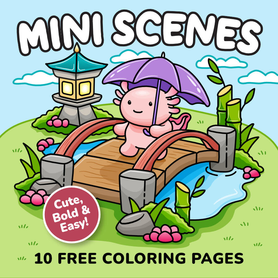 Free Coloring Pages mini scenes free coloring pages