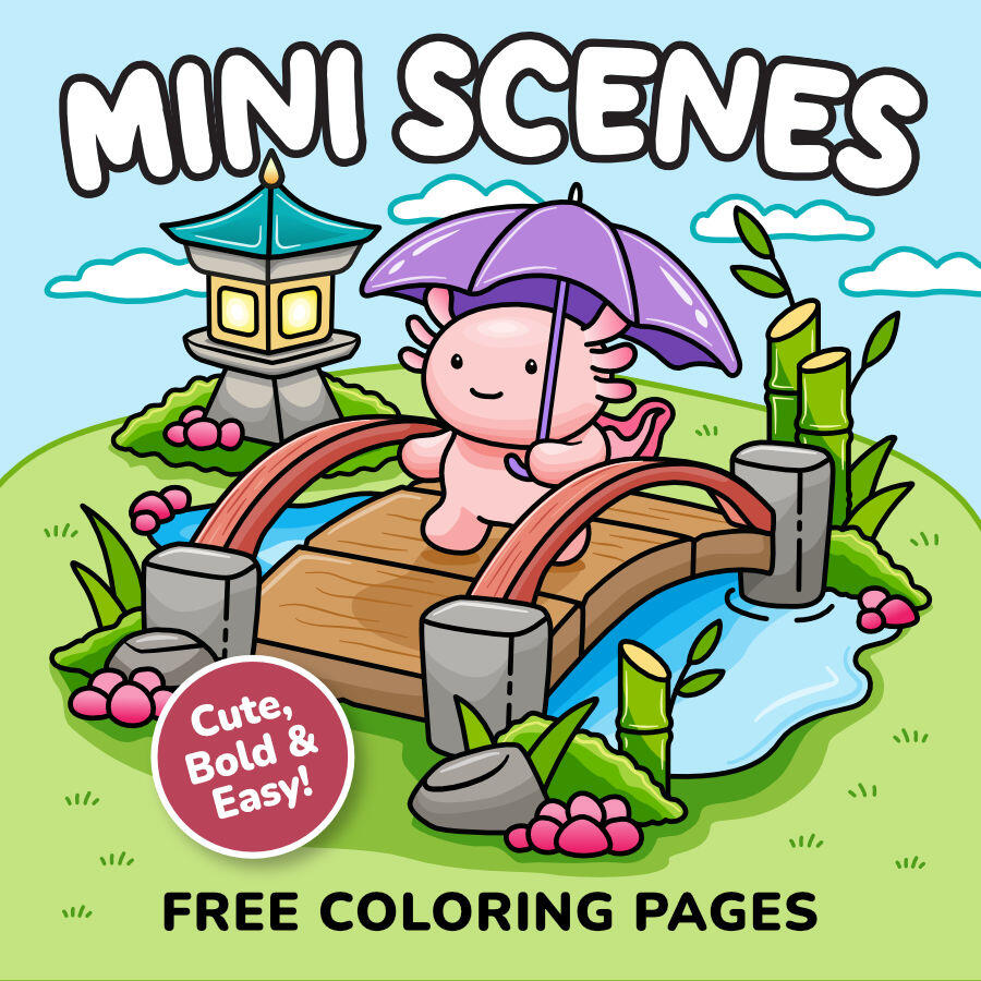 Free Coloring Pages mini scenes free coloring pages