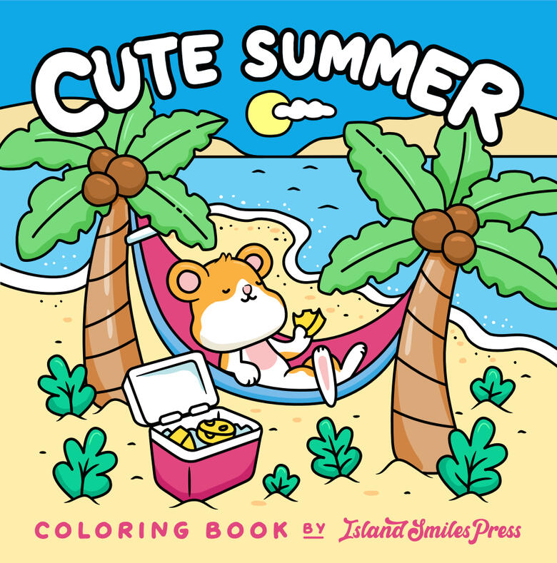 cute summer coloring book cute summer coloring book